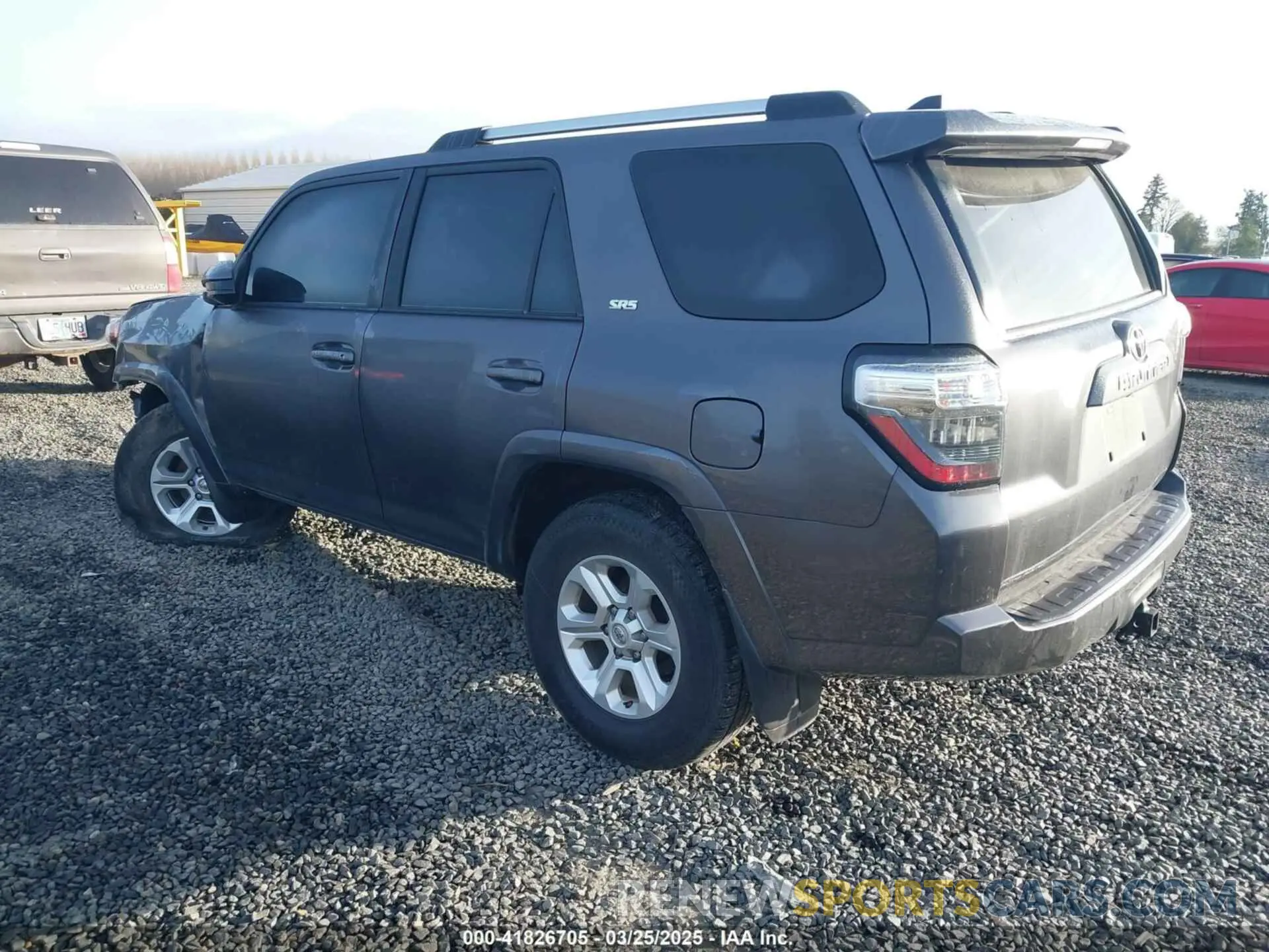 3 fotografías del automóvil dañado JTEMU5JR8M5878358 TOYOTA 4RUNNER 2021