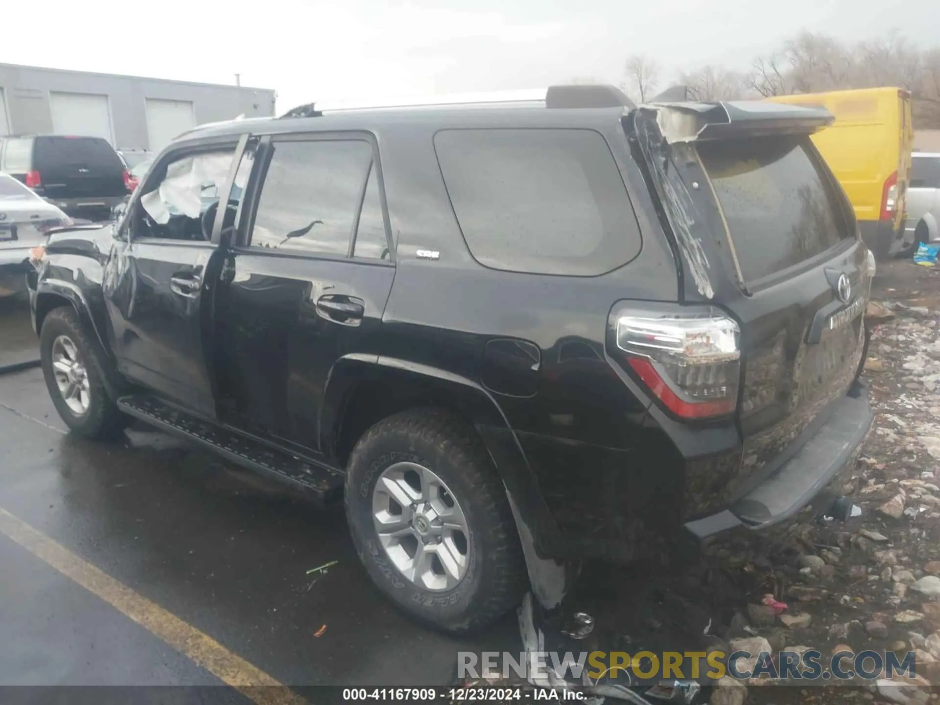 3 fotografías del automóvil dañado JTEMU5JRXM5912249 TOYOTA 4RUNNER 2021
