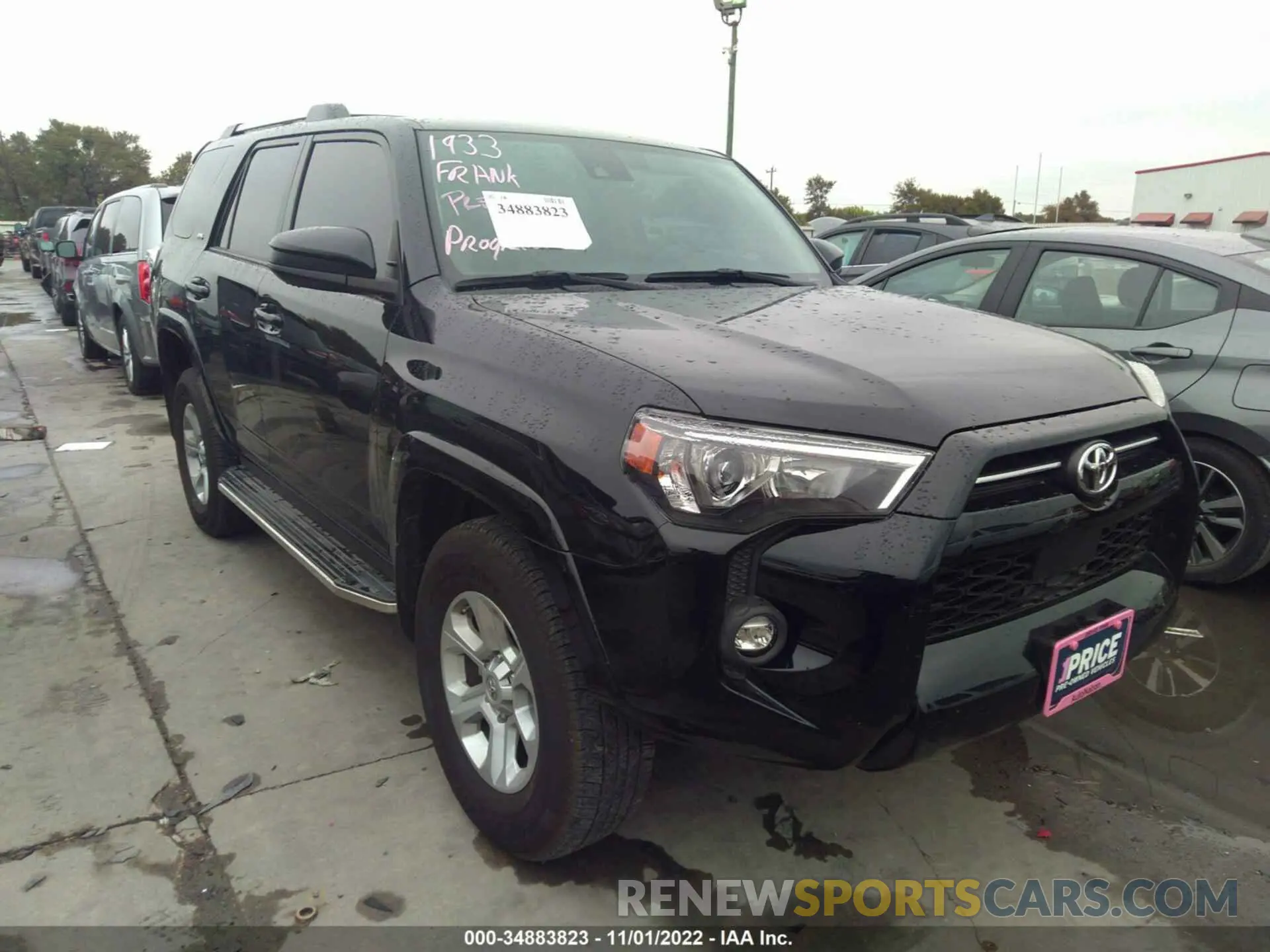1 fotografías del automóvil dañado JTEMU5JRXM5962326 TOYOTA 4RUNNER 2021