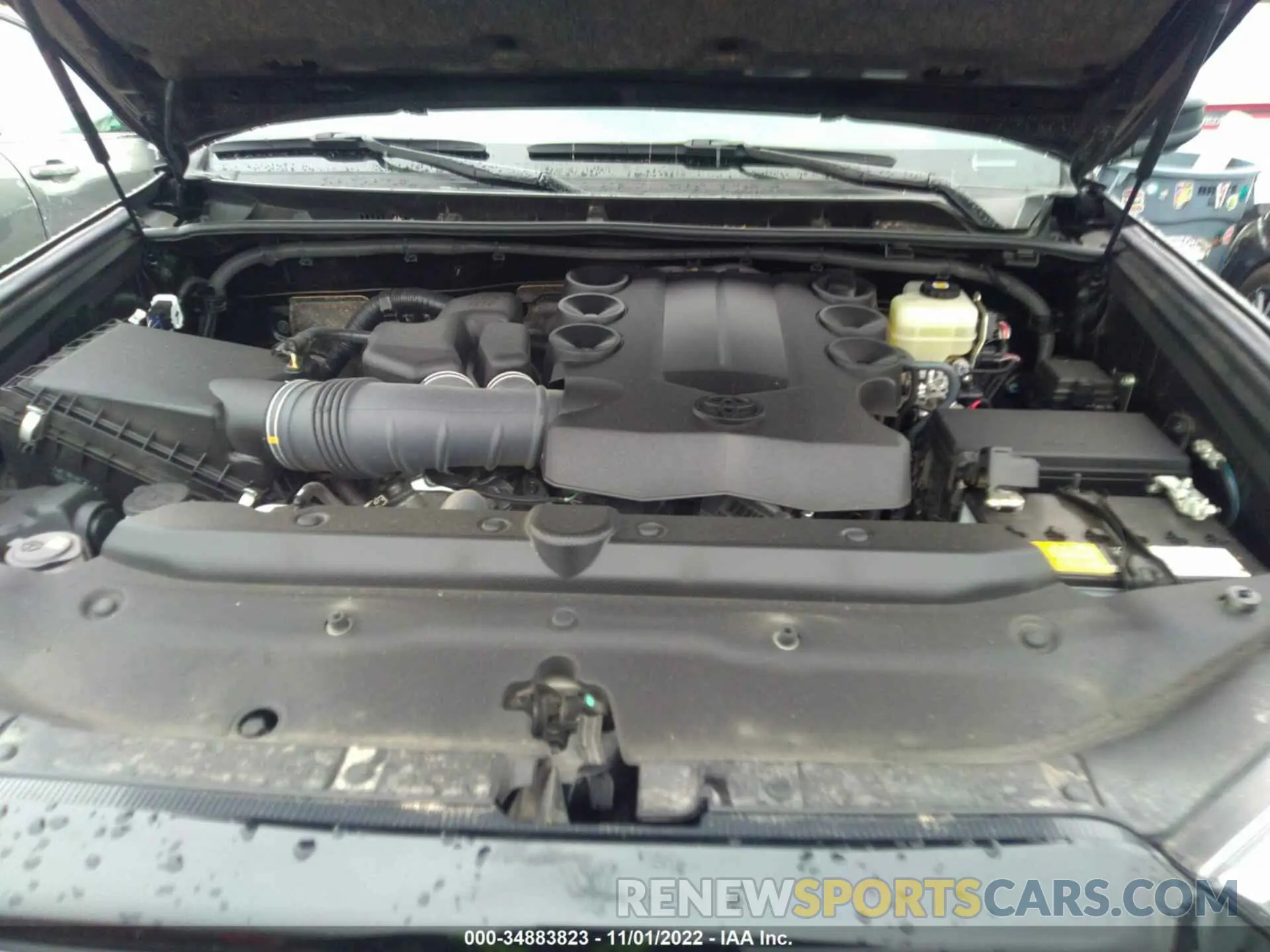 10 fotografías del automóvil dañado JTEMU5JRXM5962326 TOYOTA 4RUNNER 2021