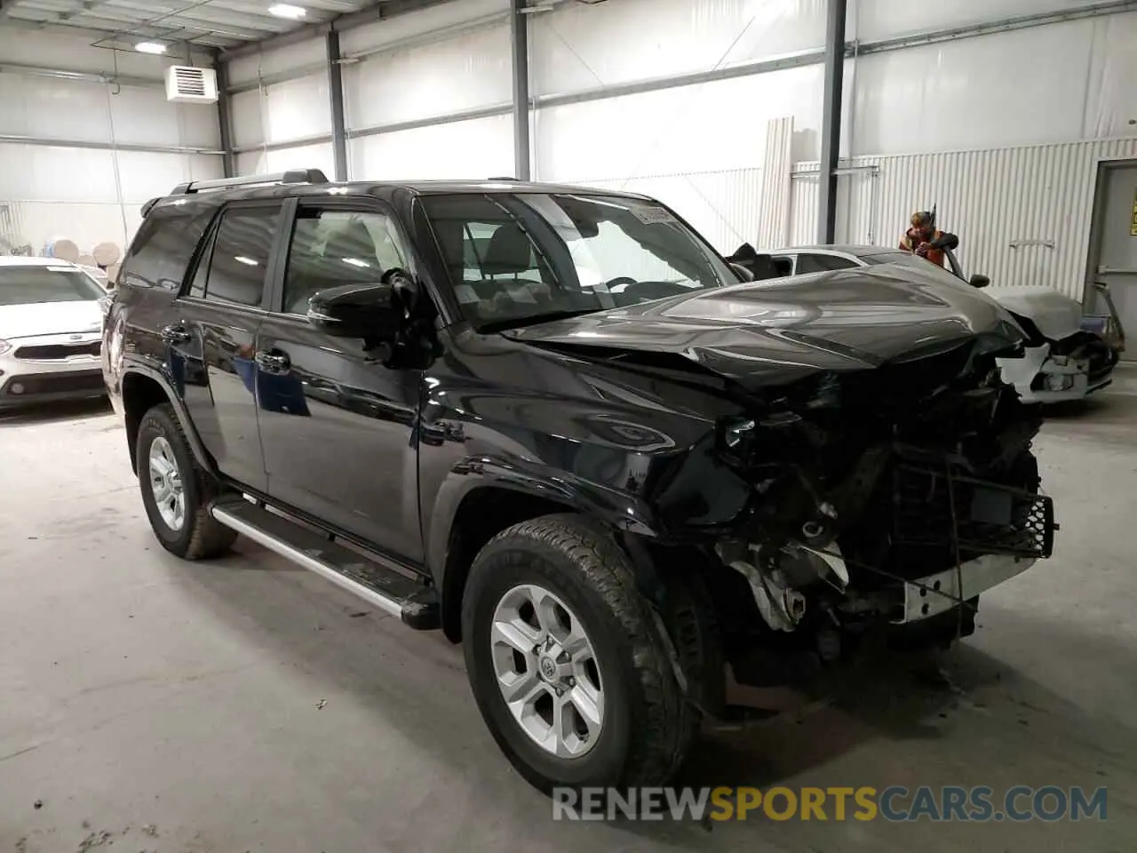 4 fotografías del automóvil dañado JTENU5JR0M5842524 TOYOTA 4RUNNER 2021