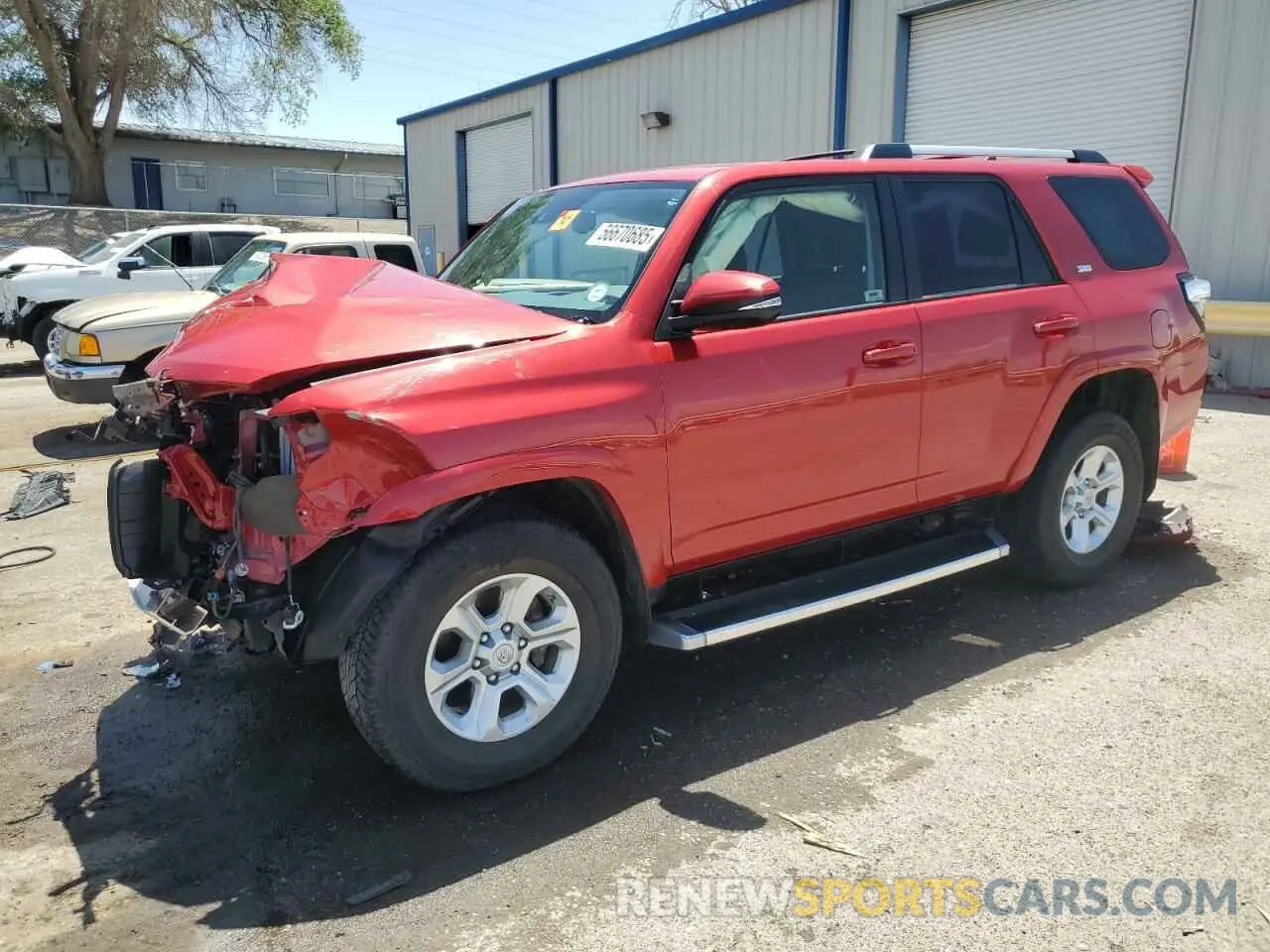1 fotografías del automóvil dañado JTENU5JR0M5856455 TOYOTA 4RUNNER 2021