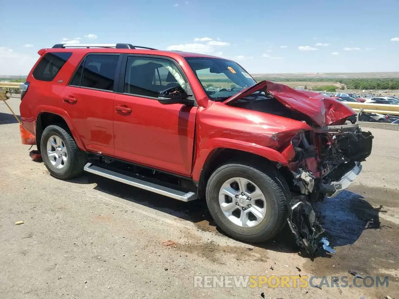 4 fotografías del automóvil dañado JTENU5JR0M5856455 TOYOTA 4RUNNER 2021
