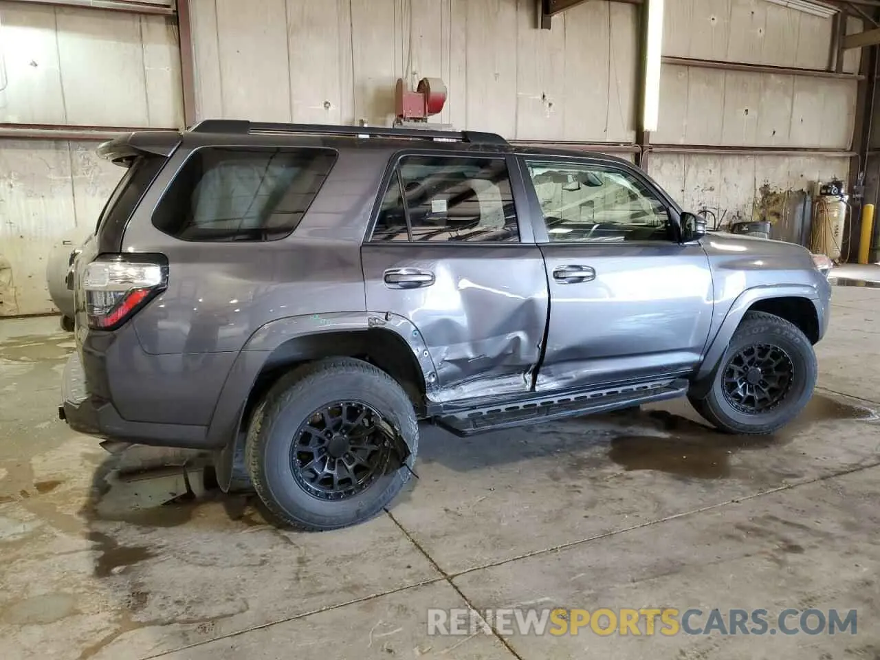 3 fotografías del automóvil dañado JTENU5JR0M5945913 TOYOTA 4RUNNER 2021