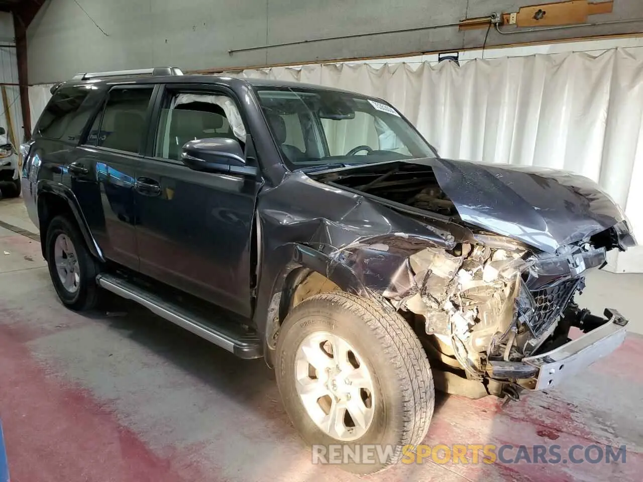 4 fotografías del automóvil dañado JTENU5JR0M5961853 TOYOTA 4RUNNER 2021
