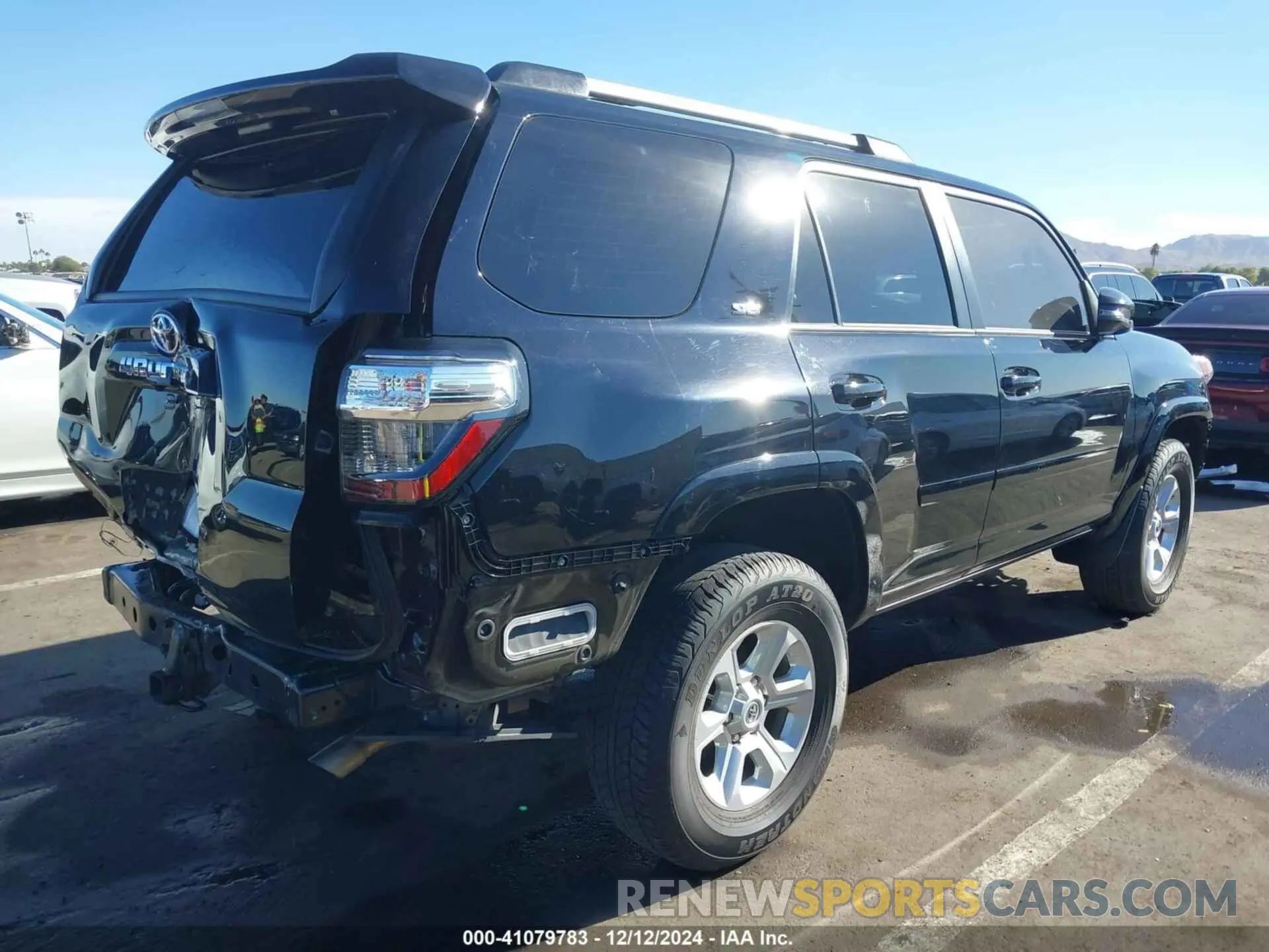 4 fotografías del automóvil dañado JTENU5JR1M5891330 TOYOTA 4RUNNER 2021