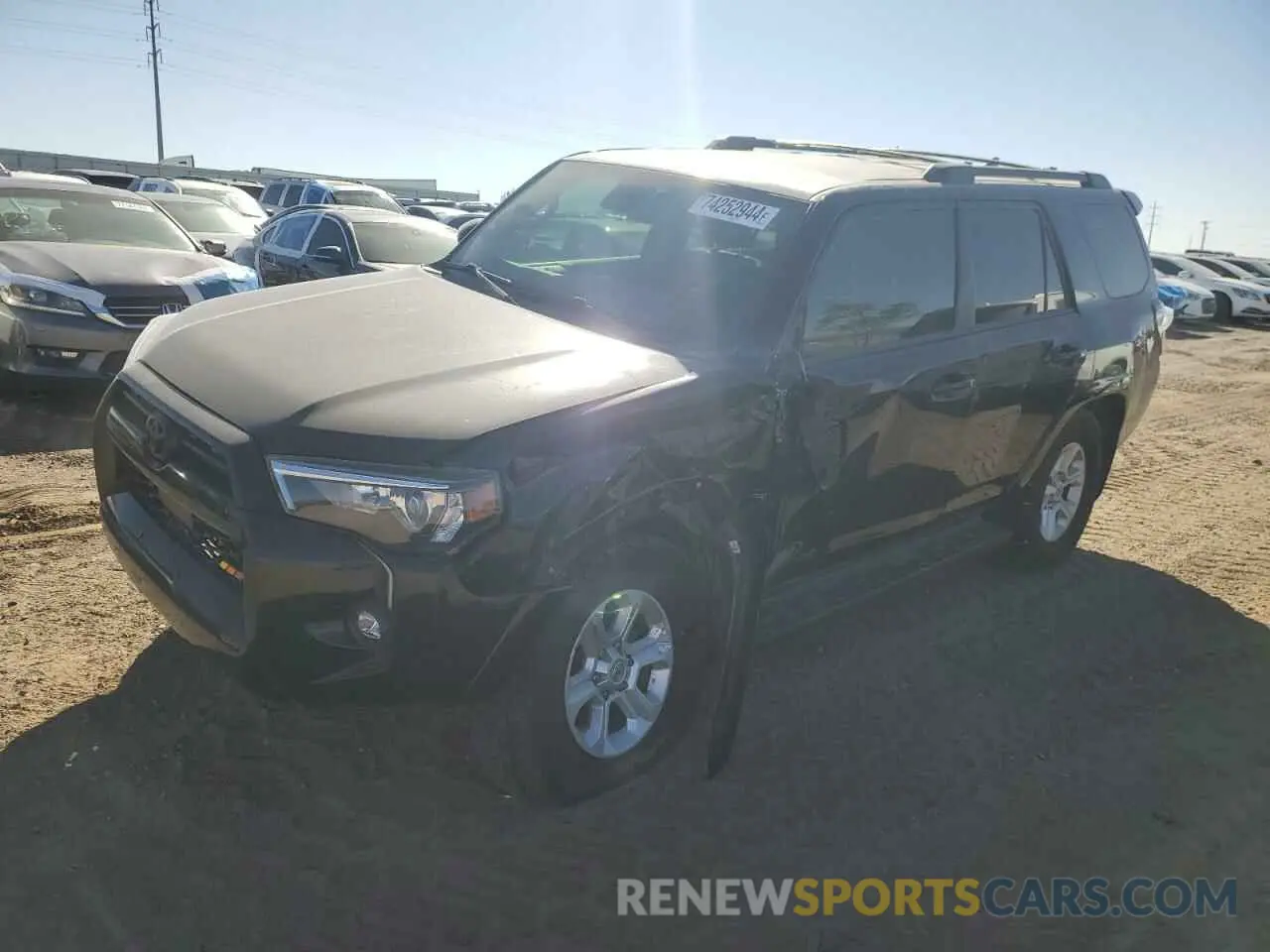 1 fotografías del automóvil dañado JTENU5JR1M5916033 TOYOTA 4RUNNER 2021