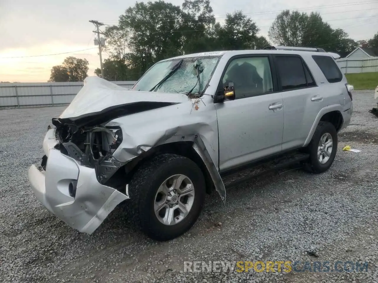 1 fotografías del automóvil dañado JTENU5JR1M5920230 TOYOTA 4RUNNER 2021