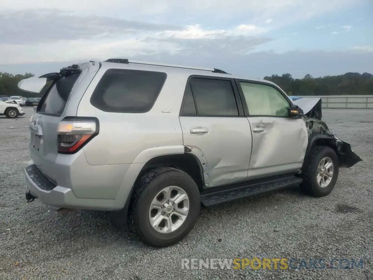 3 fotografías del automóvil dañado JTENU5JR1M5920230 TOYOTA 4RUNNER 2021