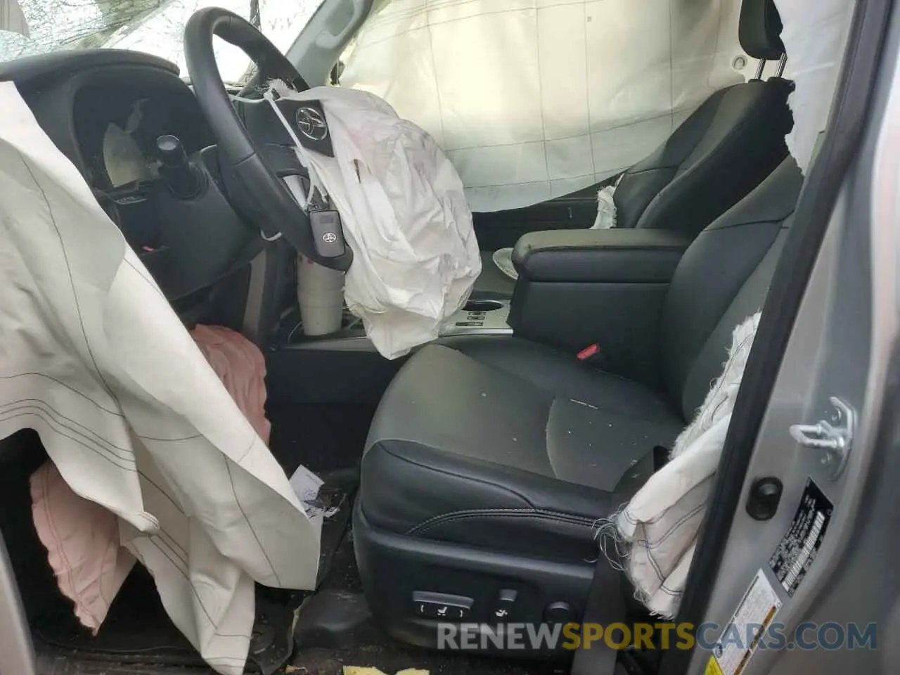 7 fotografías del automóvil dañado JTENU5JR1M5920230 TOYOTA 4RUNNER 2021