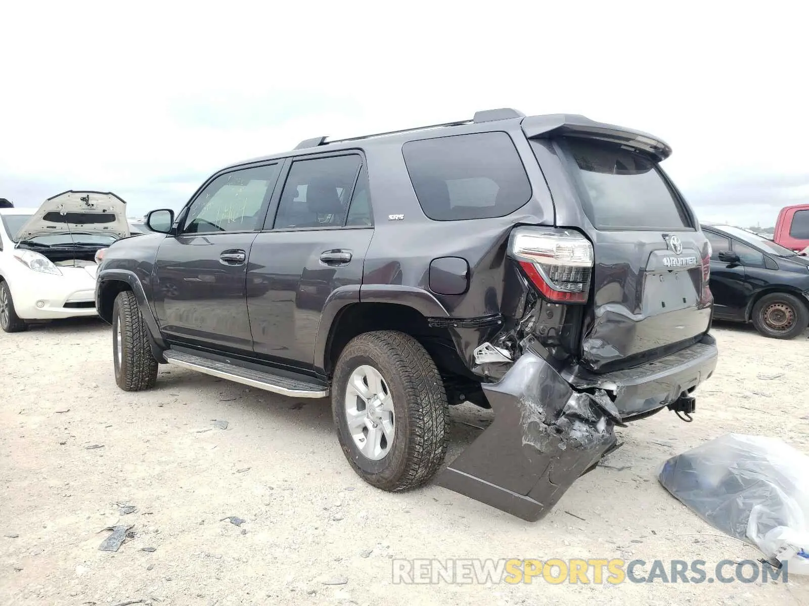 3 fotografías del automóvil dañado JTENU5JR5M5867418 TOYOTA 4RUNNER 2021