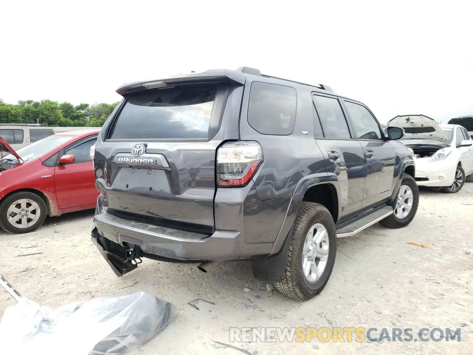 4 fotografías del automóvil dañado JTENU5JR5M5867418 TOYOTA 4RUNNER 2021