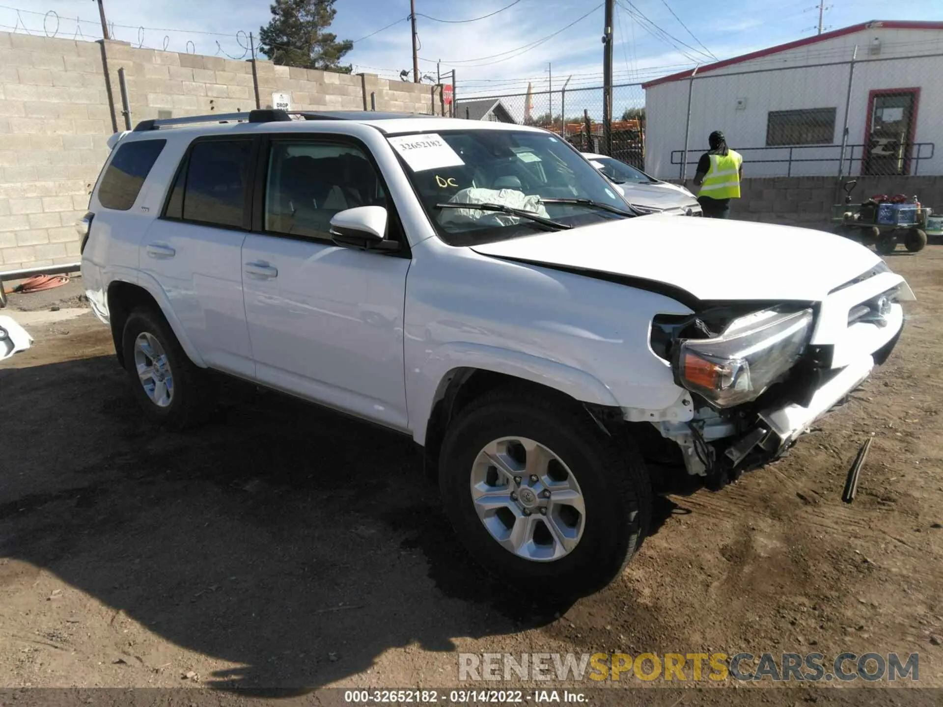 1 fotografías del automóvil dañado JTENU5JR5M5914995 TOYOTA 4RUNNER 2021