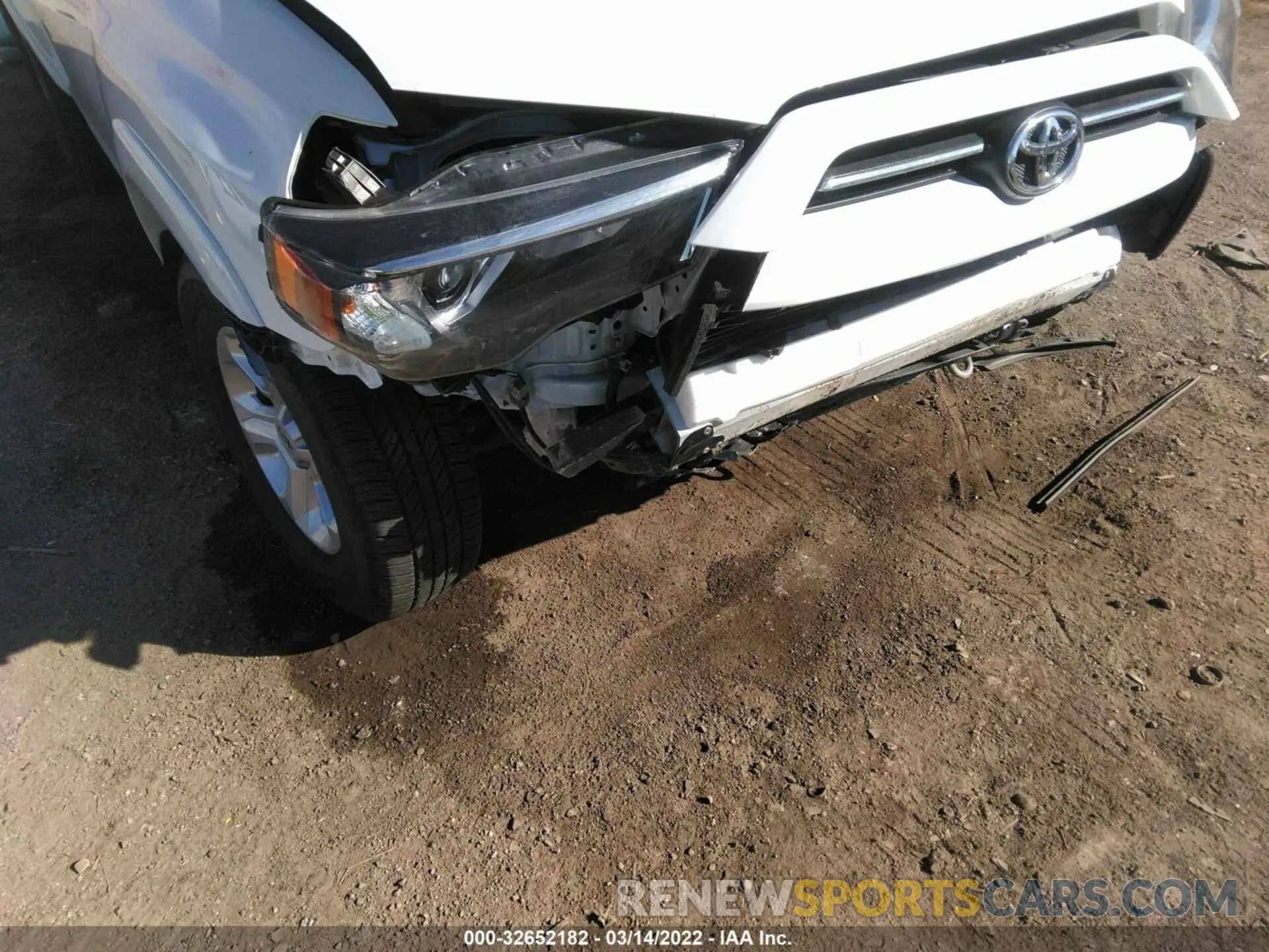 6 fotografías del automóvil dañado JTENU5JR5M5914995 TOYOTA 4RUNNER 2021