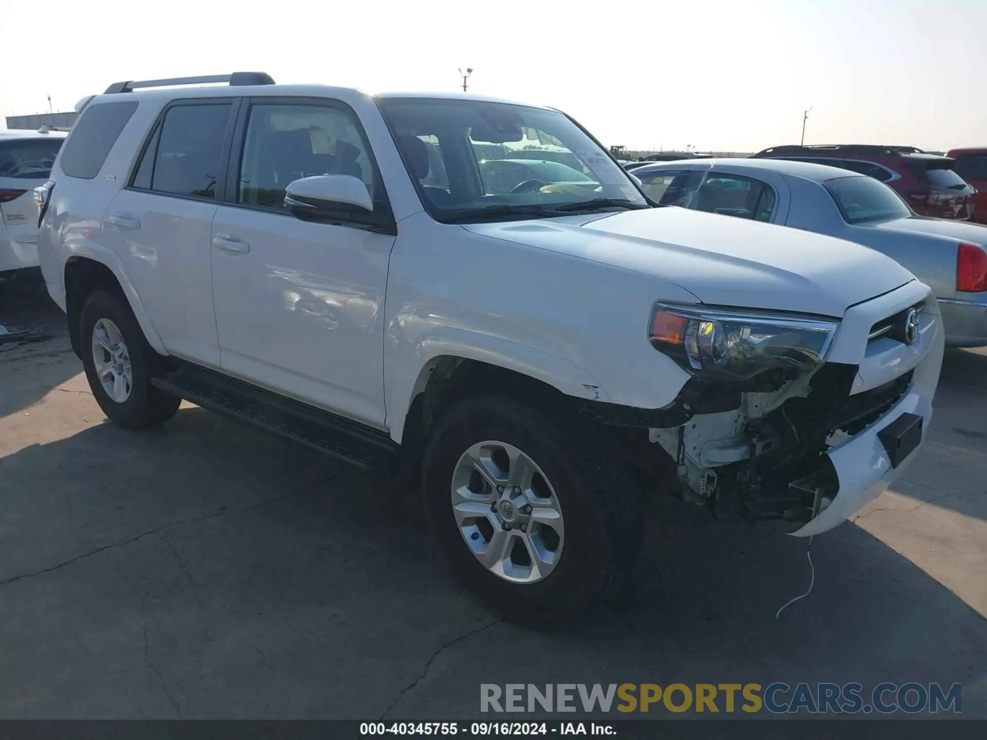 1 fotografías del automóvil dañado JTENU5JR5M5916410 TOYOTA 4RUNNER 2021