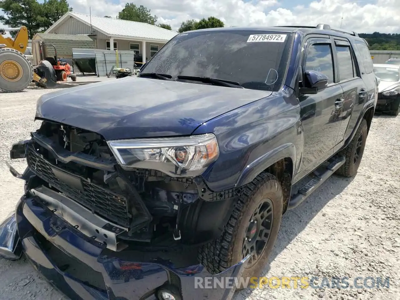 2 fotografías del automóvil dañado JTENU5JR5M5937404 TOYOTA 4RUNNER 2021