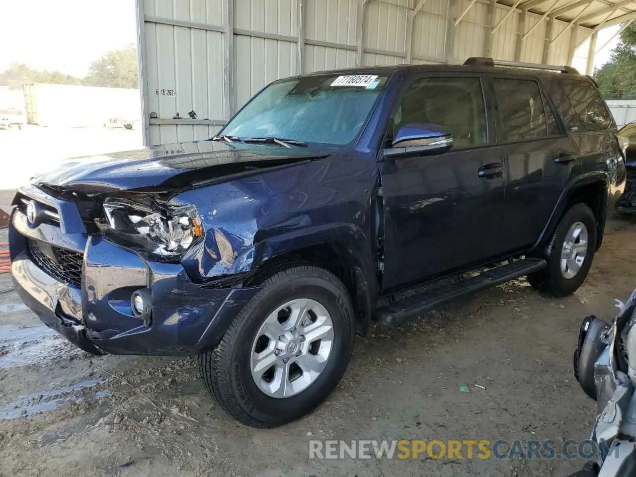 1 fotografías del automóvil dañado JTENU5JR6M5879335 TOYOTA 4RUNNER 2021