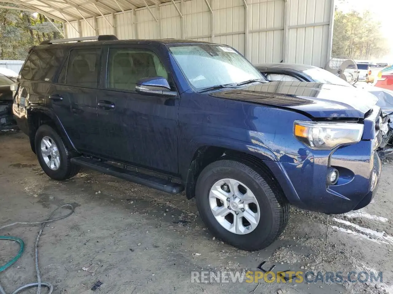 4 fotografías del automóvil dañado JTENU5JR6M5879335 TOYOTA 4RUNNER 2021