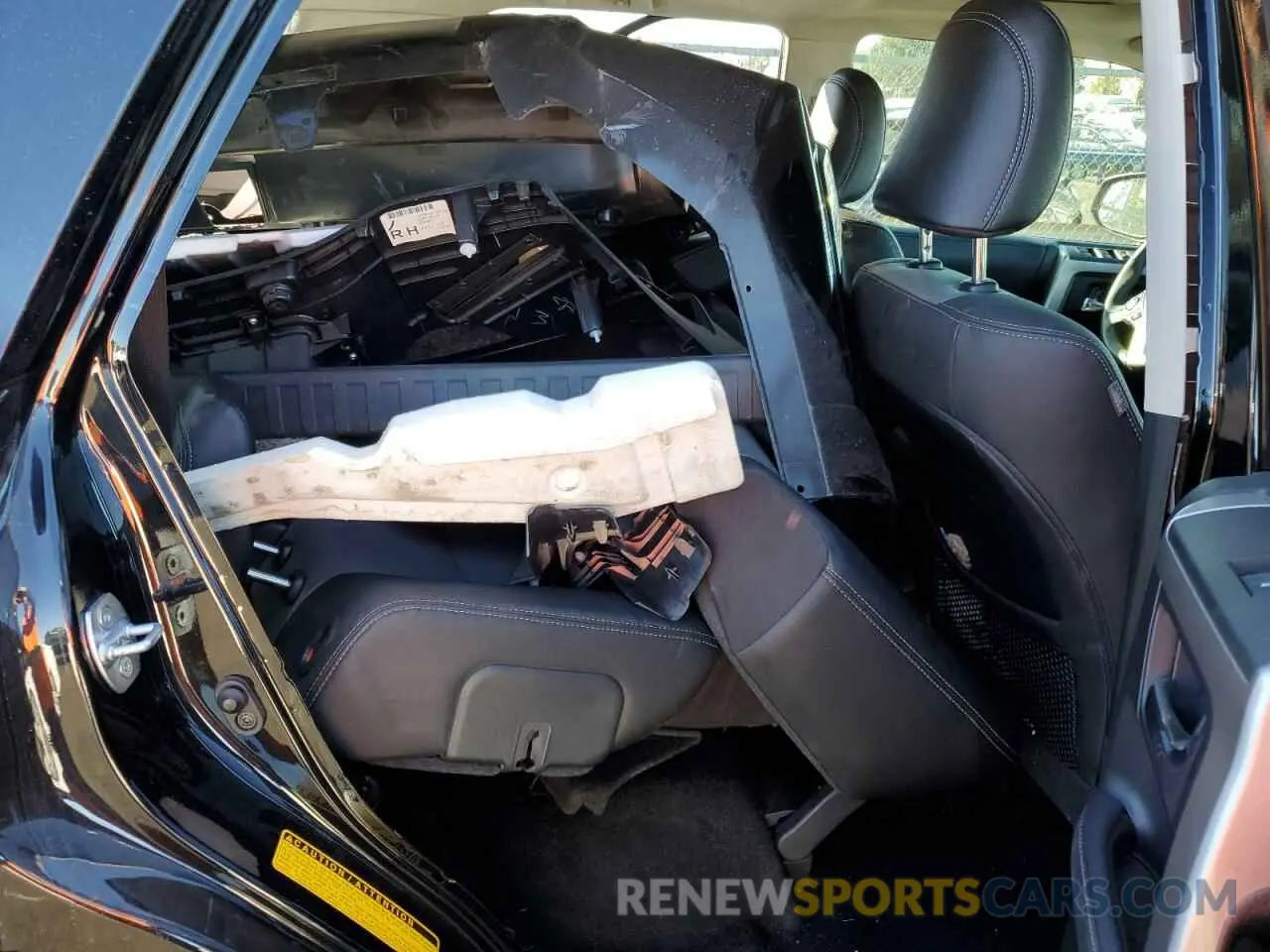 10 fotografías del automóvil dañado JTENU5JR7M5861233 TOYOTA 4RUNNER 2021