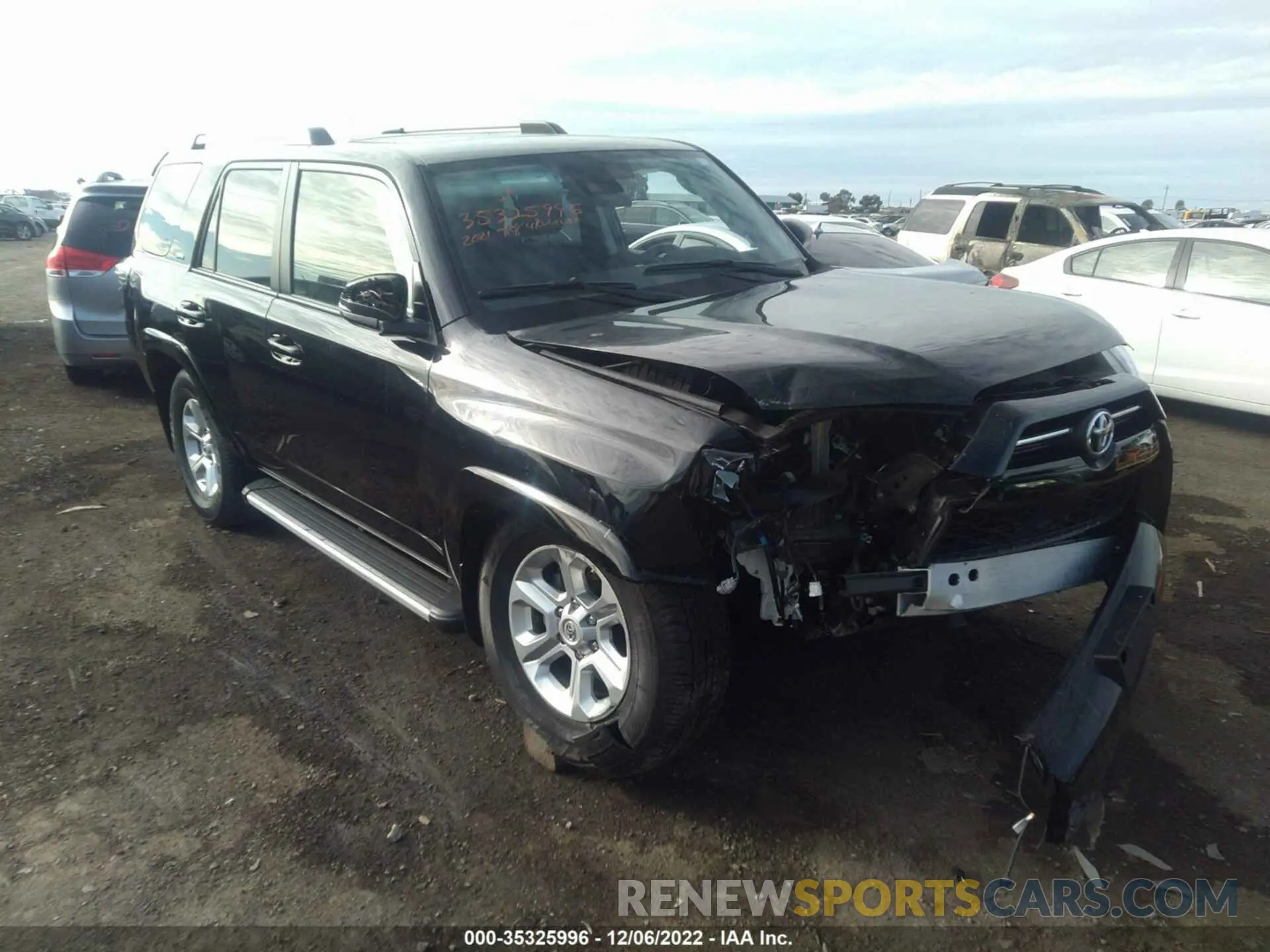 1 fotografías del automóvil dañado JTENU5JR8M5871883 TOYOTA 4RUNNER 2021