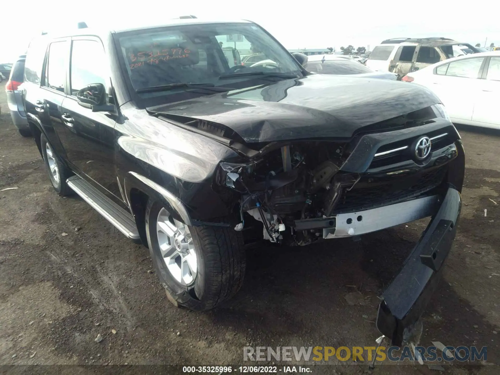6 fotografías del automóvil dañado JTENU5JR8M5871883 TOYOTA 4RUNNER 2021