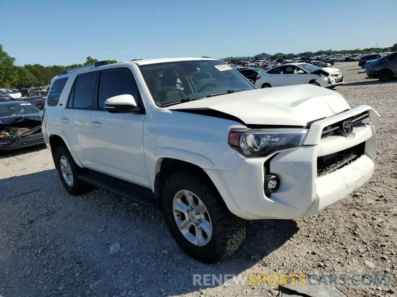 4 fotografías del automóvil dañado JTENU5JR8M5936098 TOYOTA 4RUNNER 2021