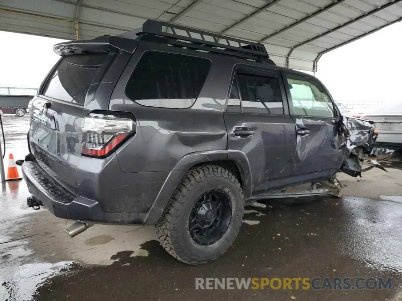 3 fotografías del automóvil dañado JTENU5JR9M5917110 TOYOTA 4RUNNER 2021