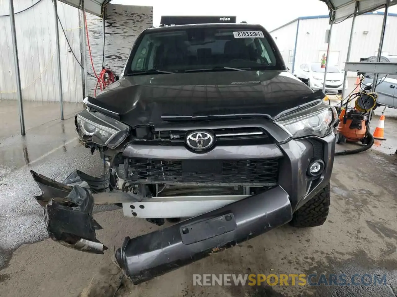 5 fotografías del automóvil dañado JTENU5JR9M5917110 TOYOTA 4RUNNER 2021