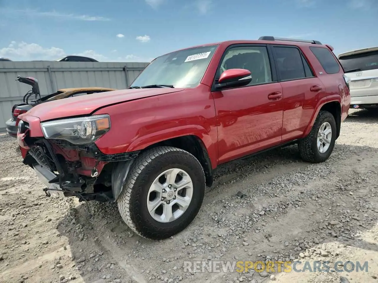 1 fotografías del automóvil dañado JTENU5JRXM5890743 TOYOTA 4RUNNER 2021