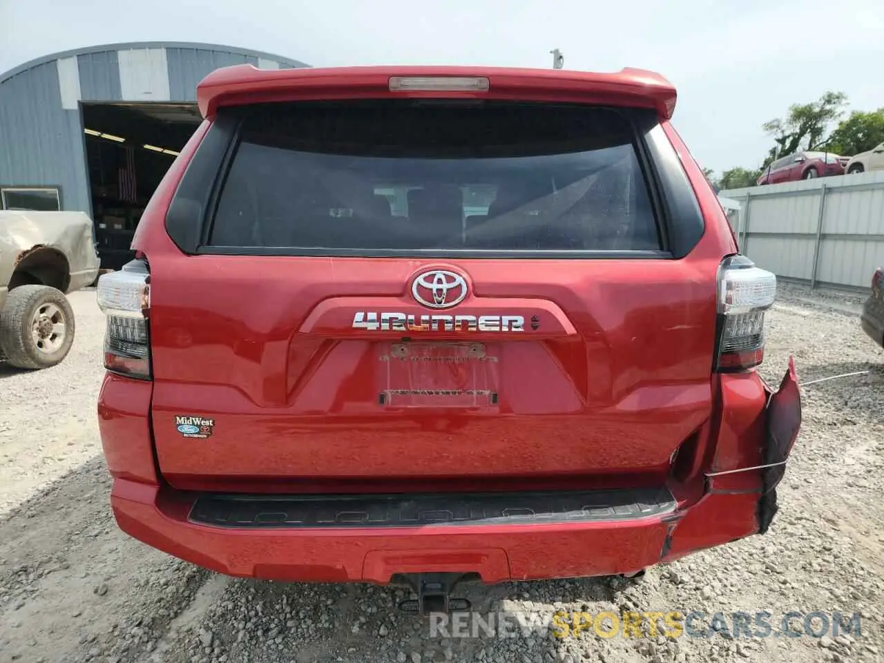 6 fotografías del automóvil dañado JTENU5JRXM5890743 TOYOTA 4RUNNER 2021