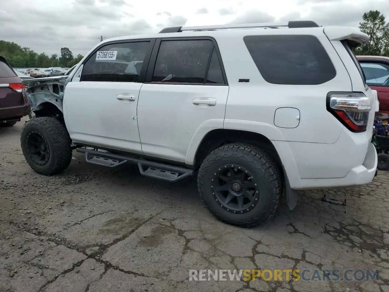 2 fotografías del automóvil dañado JTENU5JRXM5894081 TOYOTA 4RUNNER 2021