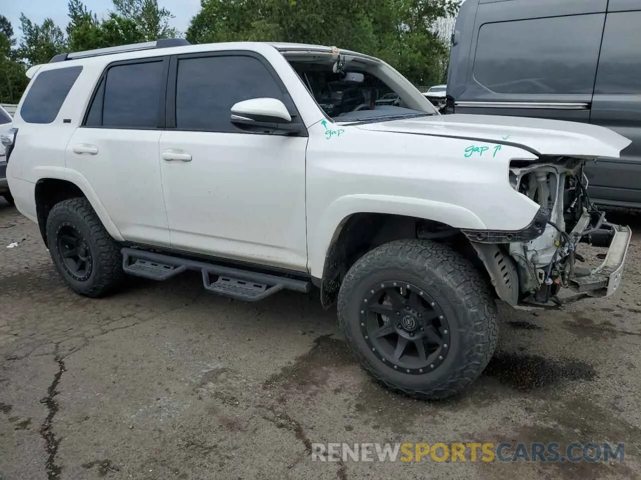 4 fotografías del automóvil dañado JTENU5JRXM5894081 TOYOTA 4RUNNER 2021