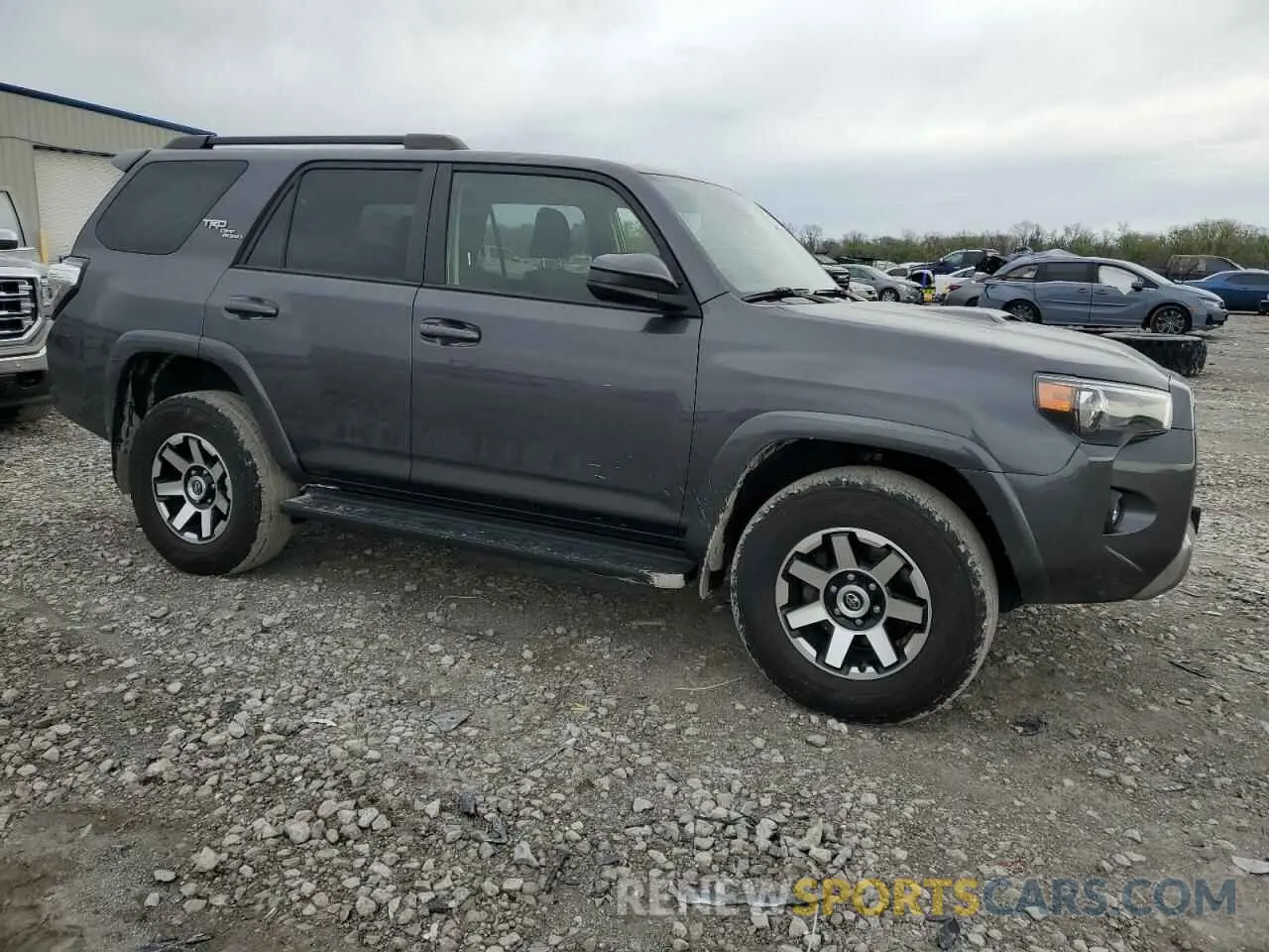 4 fotografías del automóvil dañado JTEPU5JR0M5928702 TOYOTA 4RUNNER 2021