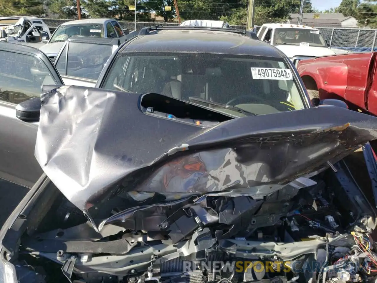 7 fotografías del automóvil dañado JTEPU5JR6M5956844 TOYOTA 4RUNNER 2021