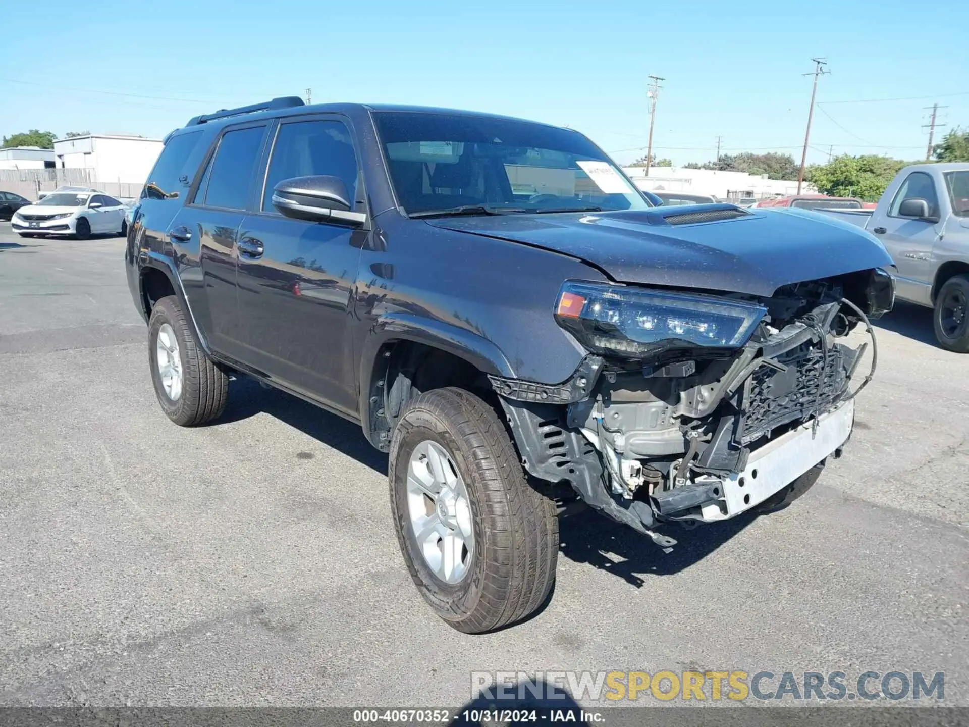 1 fotografías del automóvil dañado JTERU5JR0M5932726 TOYOTA 4RUNNER 2021