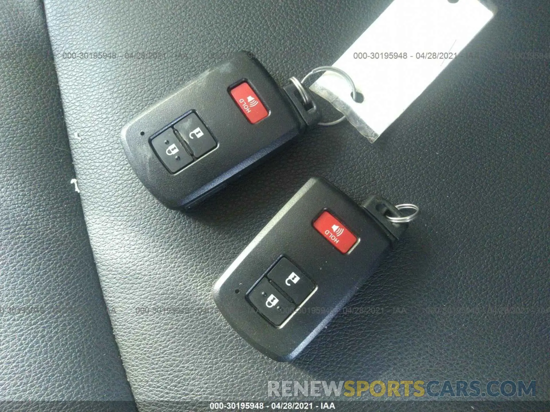 11 fotografías del automóvil dañado JTERU5JR1M5853825 TOYOTA 4RUNNER 2021