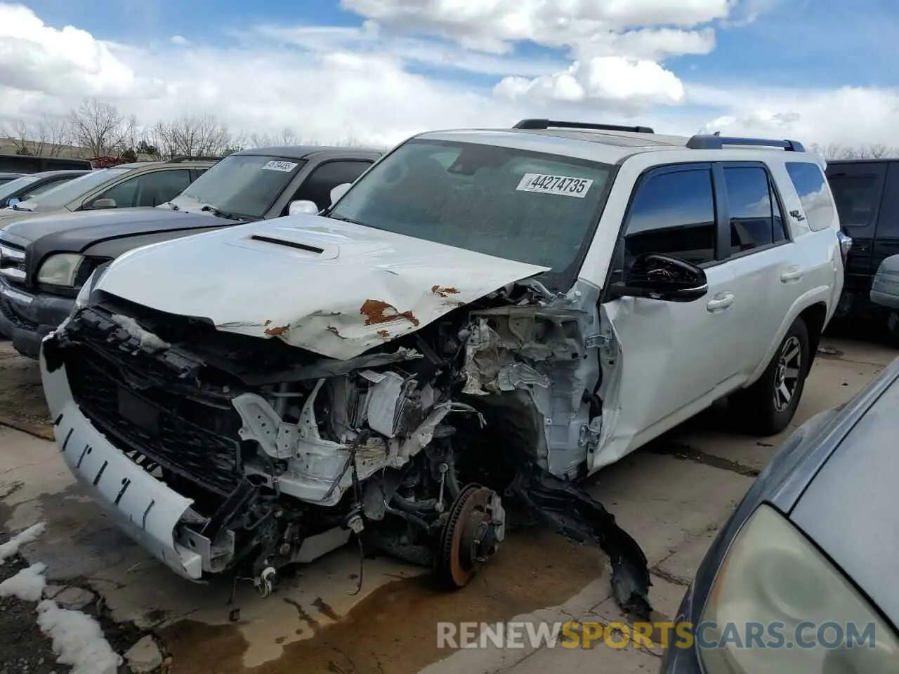 1 fotografías del automóvil dañado JTERU5JR1M5937871 TOYOTA 4RUNNER 2021