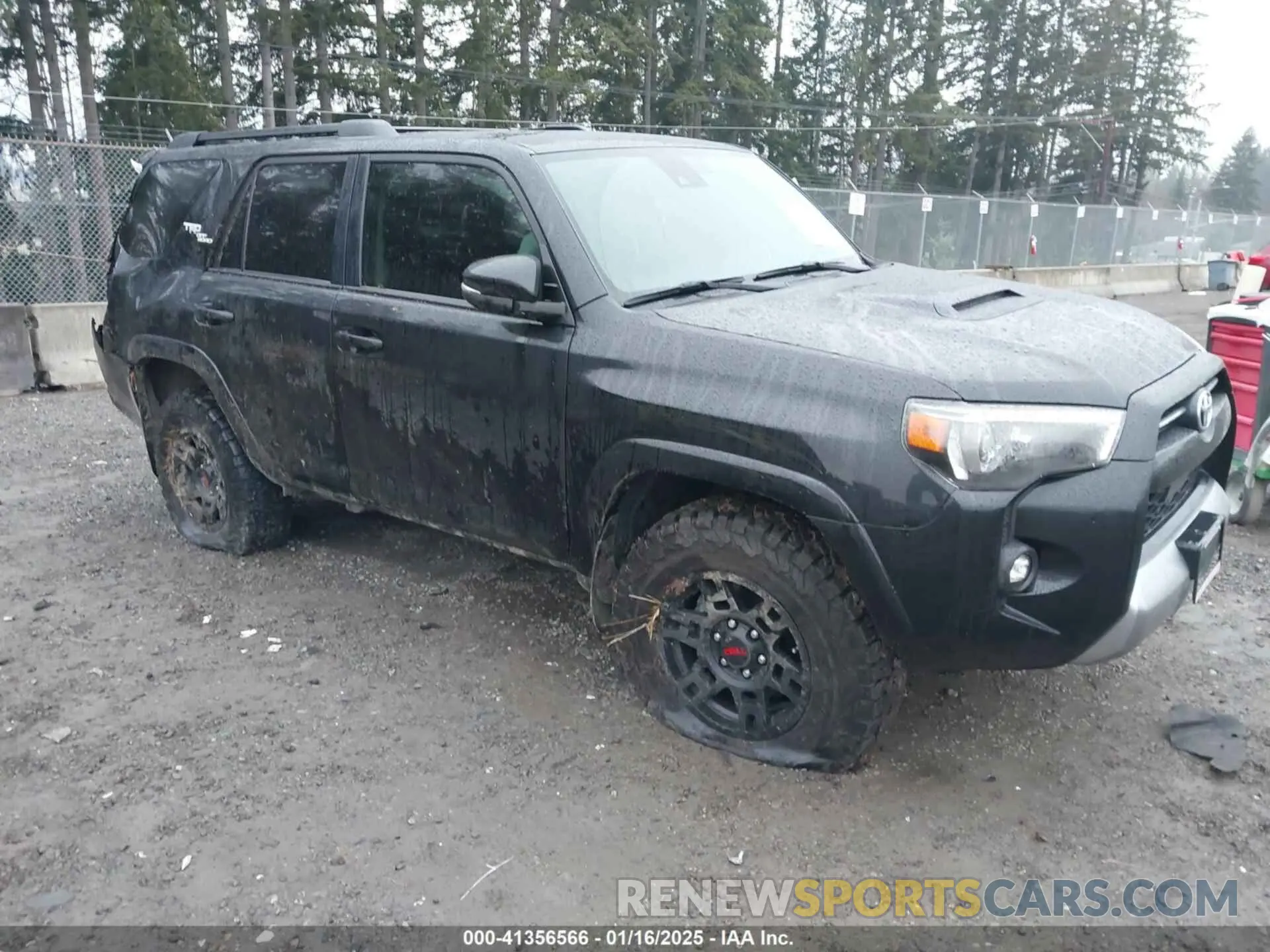 1 fotografías del automóvil dañado JTERU5JR3M5843443 TOYOTA 4RUNNER 2021