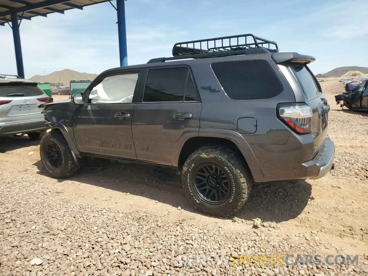 2 fotografías del automóvil dañado JTERU5JR3M5866141 TOYOTA 4RUNNER 2021
