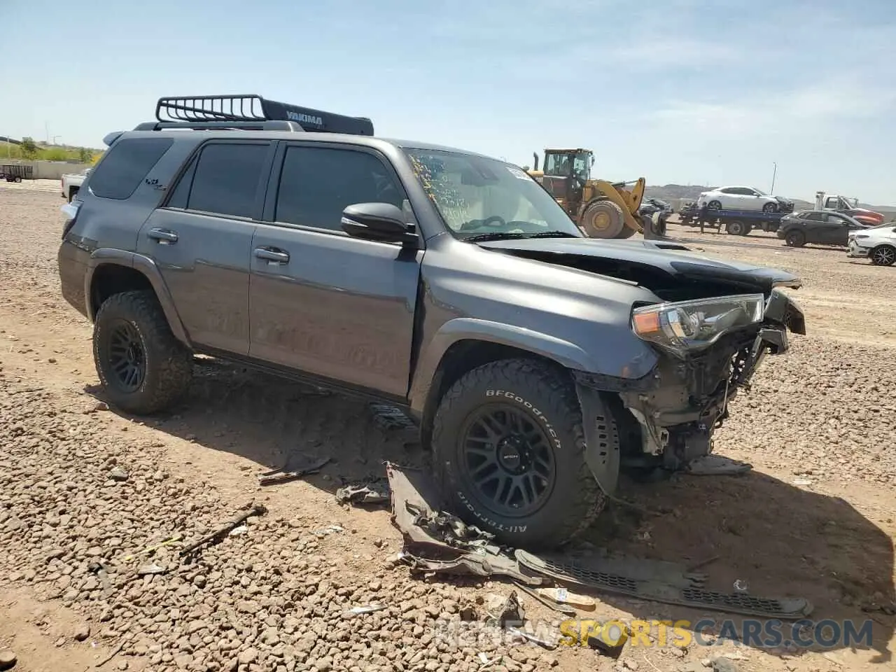 4 fotografías del automóvil dañado JTERU5JR3M5866141 TOYOTA 4RUNNER 2021