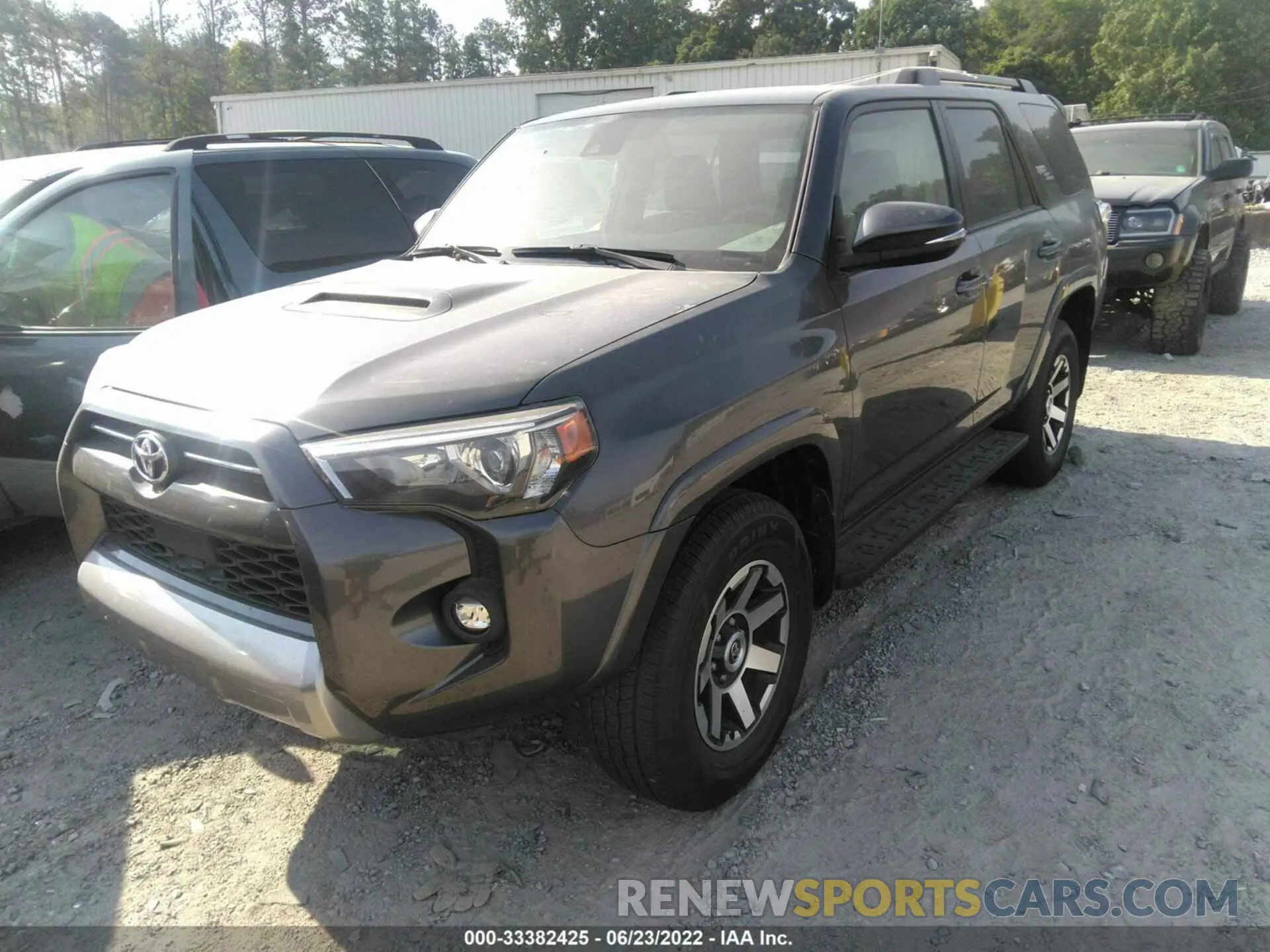 2 fotografías del automóvil dañado JTERU5JR3M5920716 TOYOTA 4RUNNER 2021
