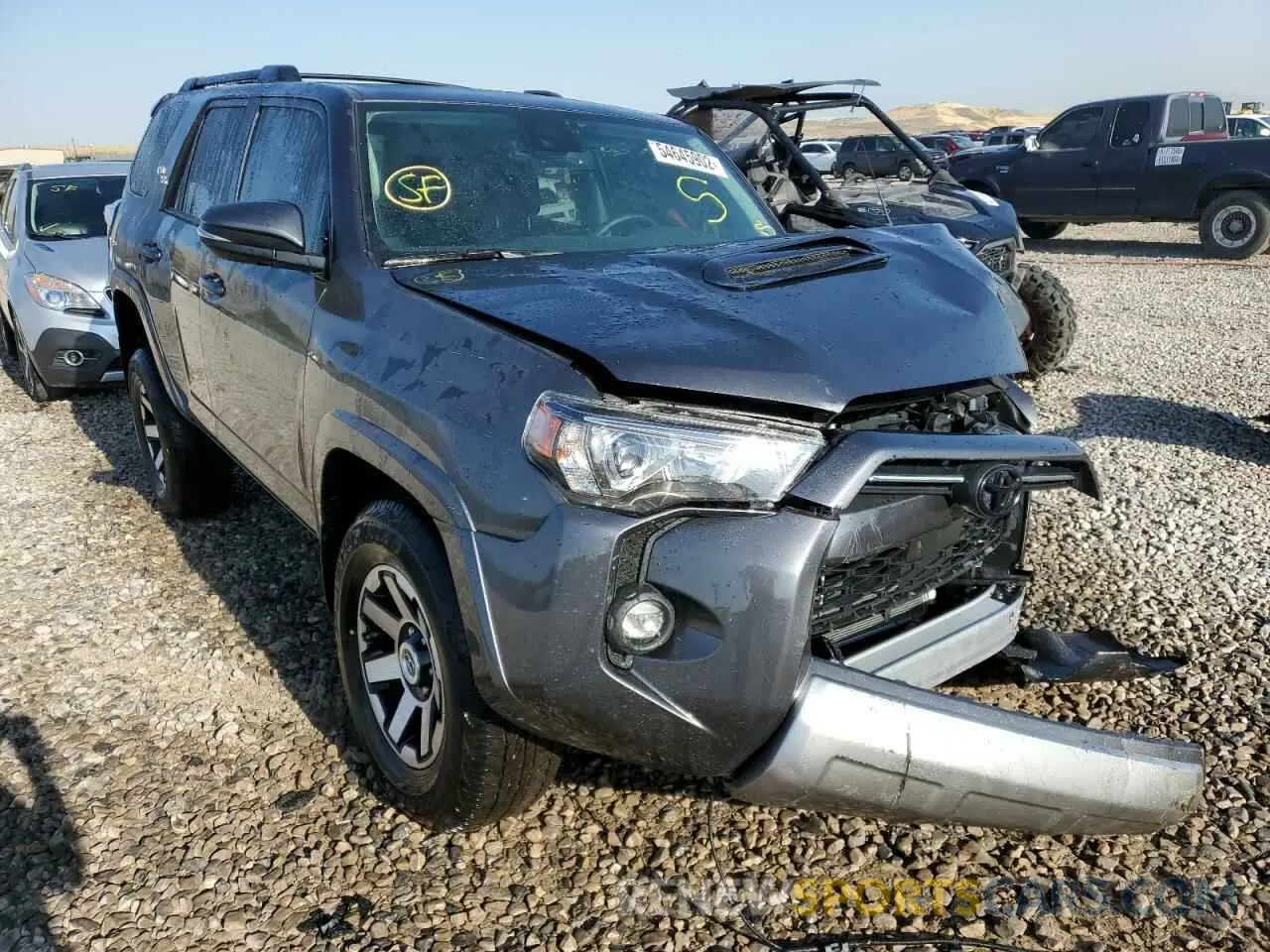 1 fotografías del automóvil dañado JTERU5JR4M5857299 TOYOTA 4RUNNER 2021