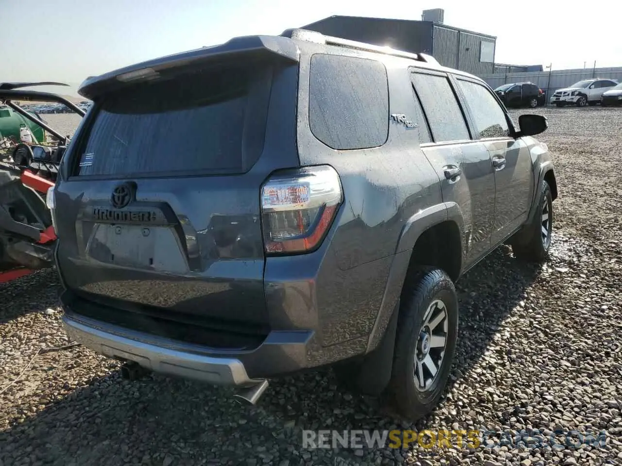 4 fotografías del automóvil dañado JTERU5JR4M5857299 TOYOTA 4RUNNER 2021