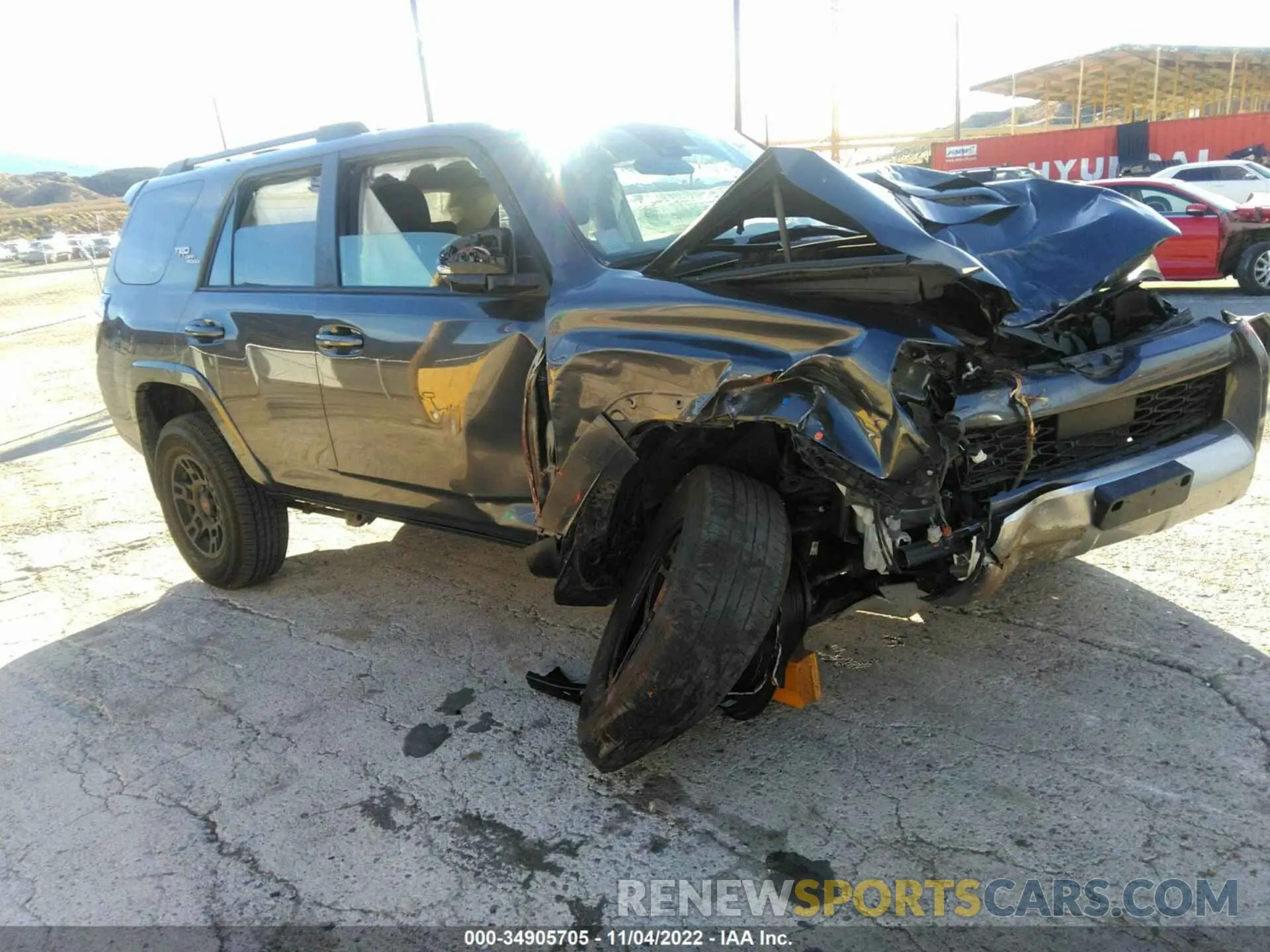1 fotografías del automóvil dañado JTERU5JR4M5860607 TOYOTA 4RUNNER 2021