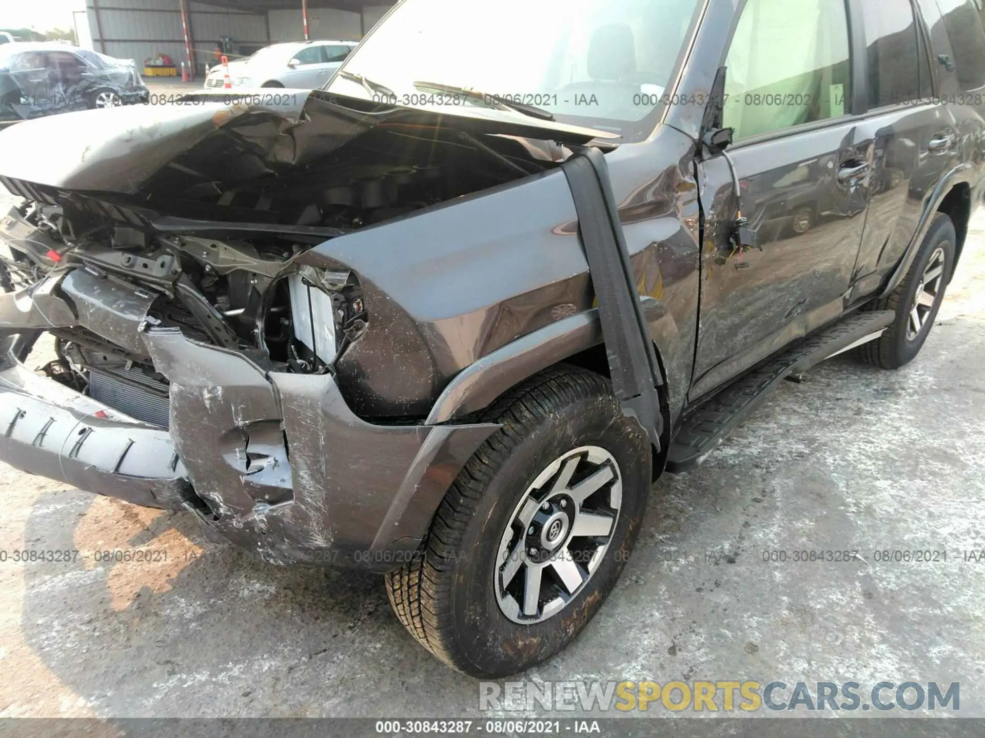 6 fotografías del automóvil dañado JTERU5JR4M5935791 TOYOTA 4RUNNER 2021