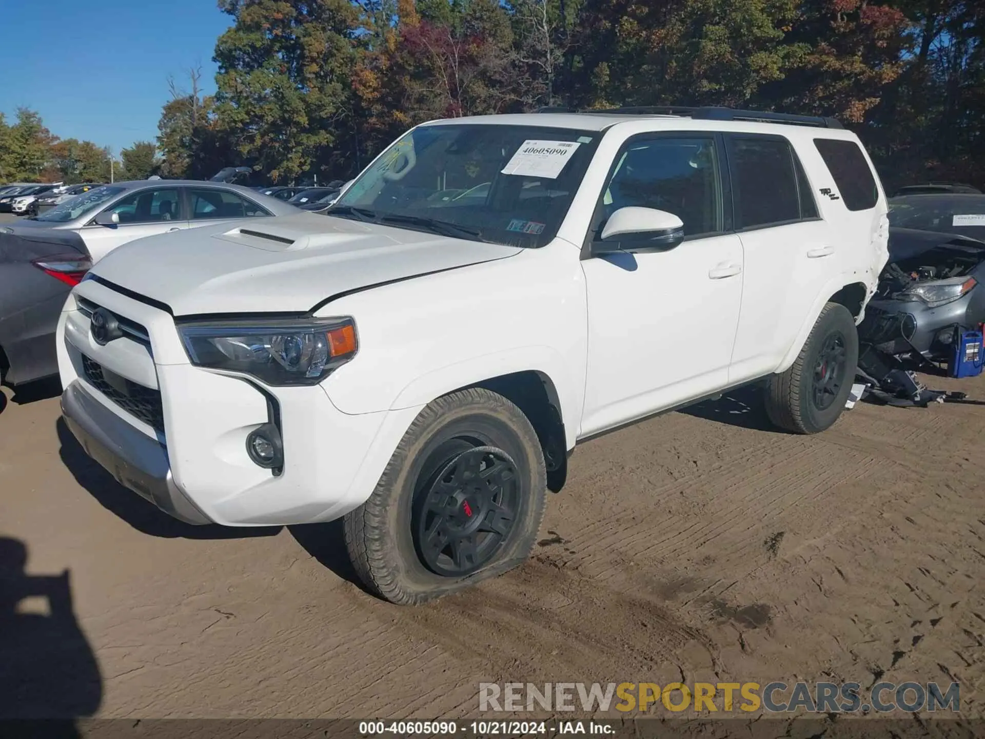 2 fotografías del automóvil dañado JTERU5JR4M5961095 TOYOTA 4RUNNER 2021