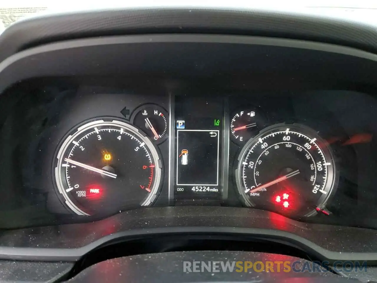 9 fotografías del automóvil dañado JTERU5JR8M5900493 TOYOTA 4RUNNER 2021