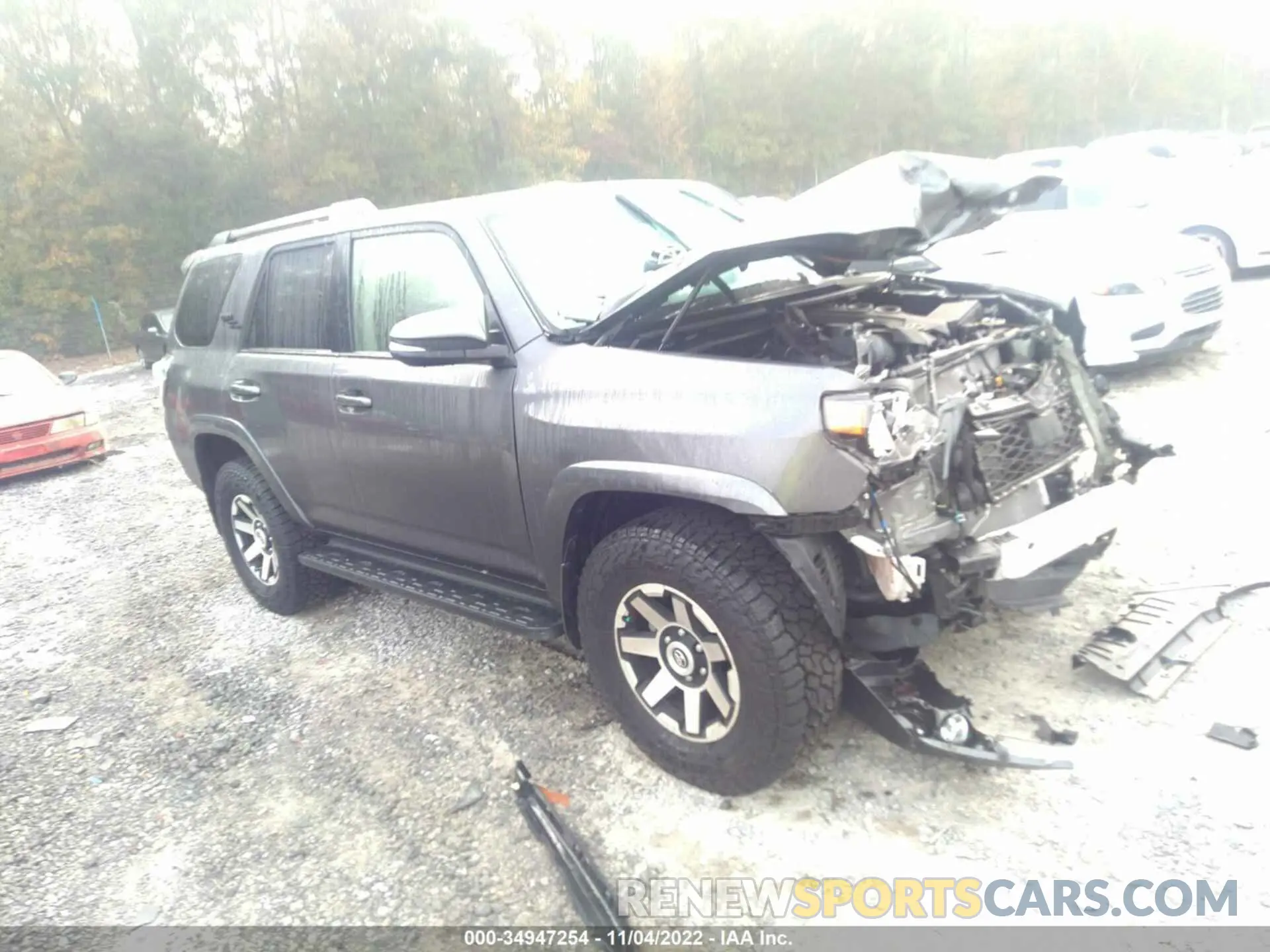 1 fotografías del automóvil dañado JTERU5JRXM5848610 TOYOTA 4RUNNER 2021