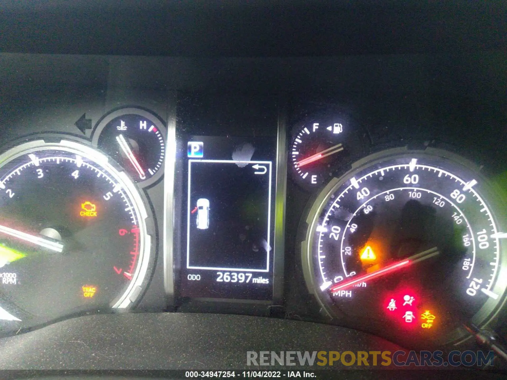 7 fotografías del automóvil dañado JTERU5JRXM5848610 TOYOTA 4RUNNER 2021