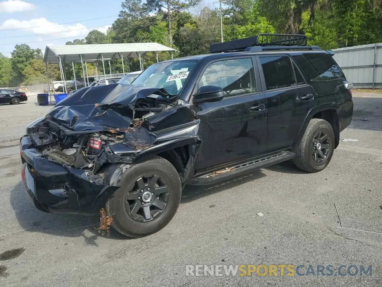 1 fotografías del automóvil dañado JTEZU5JR2M5232447 TOYOTA 4RUNNER 2021